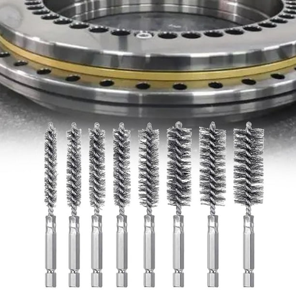 Juego de cepillos para limpieza de tuberías Colamx 8 piezas