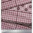 thumbnail image 2 of Soimoi Silk Fabric Geometric,Damask & Mandala Patchwork Printed Craft Fabric by the Yard 42 Inch Wide, 2 of 3