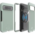 thumbnail image 1 of TUDIA pour Google Pixel Fold (2023) Étui de Téléphone, [MergeGrip V2] [Compatible MagSafe] Étui Robuste à Double Couche à Clipser (Vert Lily), 1 of 7