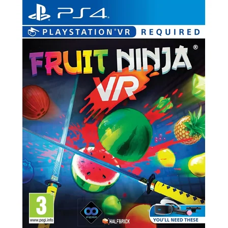 Fruit Ninja PSVR PS4 Brand New Factory Sealed PlayStation VR required