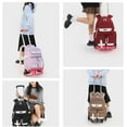 thumbnail image 3 of Solid Color Water Resistance Rolling Backpack Daypack Bag Pack Bookbag with Wheels Schoolbag Trolley Daypack, 3 of 6