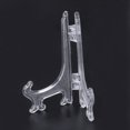 thumbnail image 6 of 3 Inch Plastic Easels or Plate Holders Display Dinner Plate (Transparent) X2 I072627, 6 of 7
