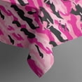 thumbnail image 5 of Pink Black Camo Tiger Stripes Pattern Square Tablecloth,Waterproof Square Table Cover,Wipeable Spillproof Washable Table Cover for Home Kitchen Party Decor 60"x60"(152x152cm), 5 of 6