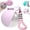 A, variant on 2026 New Portable Dog Water Bottle, 10Oz Leak-Proof Stainless Steel Water Bottle with Silicone Bowl, Compact Travel Water Dispenser for Puppy Walking & Outdoor Travel