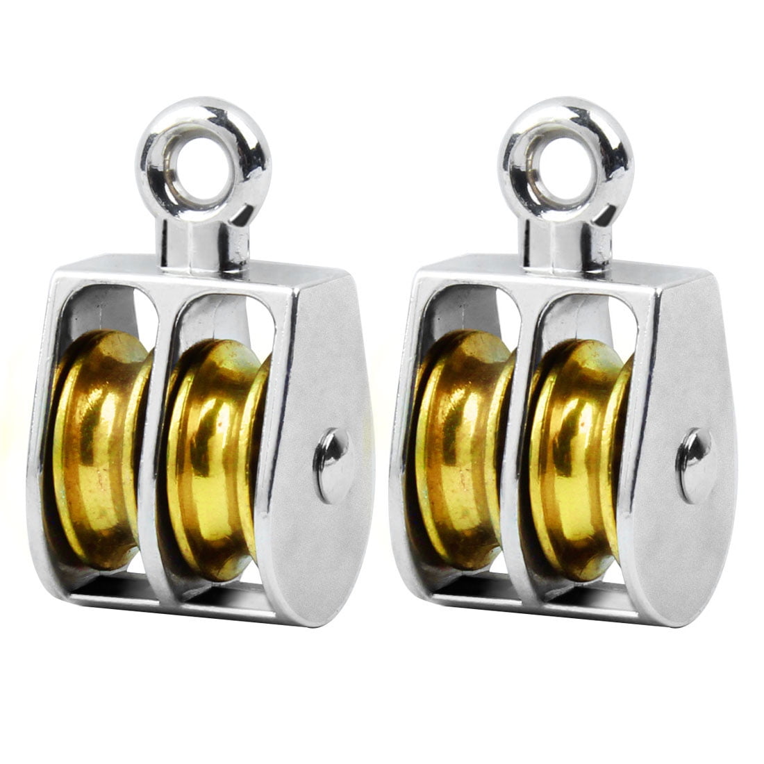 BRAND NEW  20MM  FIXED EYE DOUBLE PULLEY BLOCKS 