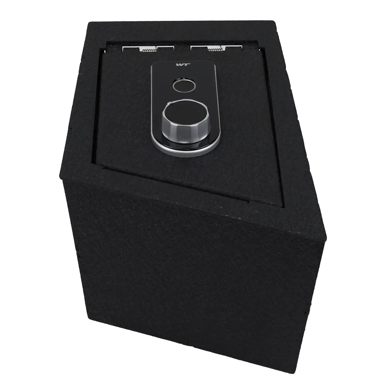 Center Console Safe Gun Safe, WASAI Premium In-vehicle Console Gun Vault Lockbox Compatible with 2021-2023 Hyundai Elantra, Fingerprint Lock with Backup Key.