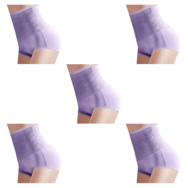 Minnieouse Bragas de mujer, cintura alta, levantamiento de cuerpo, reemplazo lavable, flexible, después del parto, calzoncillos, lencería, Type2 NO2