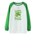 thumbnail image 4 of Chemises pour Femmes Décontractées à Manches Longues, Col Rond, Hauts Amples, Blouse Imprimée, Chandail en Molleton Graphique, Chemises pour la Saint-Patrick pour Femmes, 4 of 4