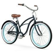 sixthreezero Women's 3-Speed Beach Cruiser Bicycle, 26" Wheels and 17" Frame, Classic Dark Blue