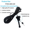 thumbnail image 4 of Interruptor de flujo para piscina BNRSZ GLX-FLO-RP de metal, cable de 4,5 m, 4 of 6