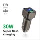 thumbnail image 3 of Cargador de Coche USB C de 30 W con Diseño de Martillo de Seguridad, Adaptador USB Multifunción., 3 of 5