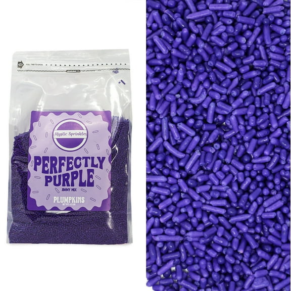 Mystic Sprinkles Plumpkins - Perfectly Purple Jimmies 4.2lbs Bulk Bag