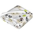 thumbnail image 2 of Salouo Labrador Retriever Dog Print Bed Blankets,Flannel Blanket Comfortable Air Conditioning Blanket Lightweight Blanket for Sofa Bed Travel & Couch -40"x30", 2 of 8