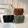 thumbnail image 6 of JUYGO Tote Bag Women Large Crossbody Bag Stylish Handbag for Women Corduroy/Canvas Hobo Bag Fashion shoulder Bag Purse, 6 of 8