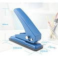thumbnail image 2 of TACYKIBD Single Hole Puncher Handheld 1/4 Inches Hole Punch, 20 Sheet Paper Punch Capacity Metal Hole Puncher with Skid-Resistant Base for Paper, Chipboard, Art Project, Blue, 2 of 14