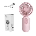 thumbnail image 5 of Lunxisen 4 Pcs Portable Handheld Personal Fan USB Rechargeable Battery Operated Three Speed Cooling for Travel Outdoor, 5 of 9