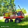 thumbnail image 5 of Gorilla Carts Steel Utility Cart with Removable Side Panels, 800 lb Capacity, Red, 5 of 10
