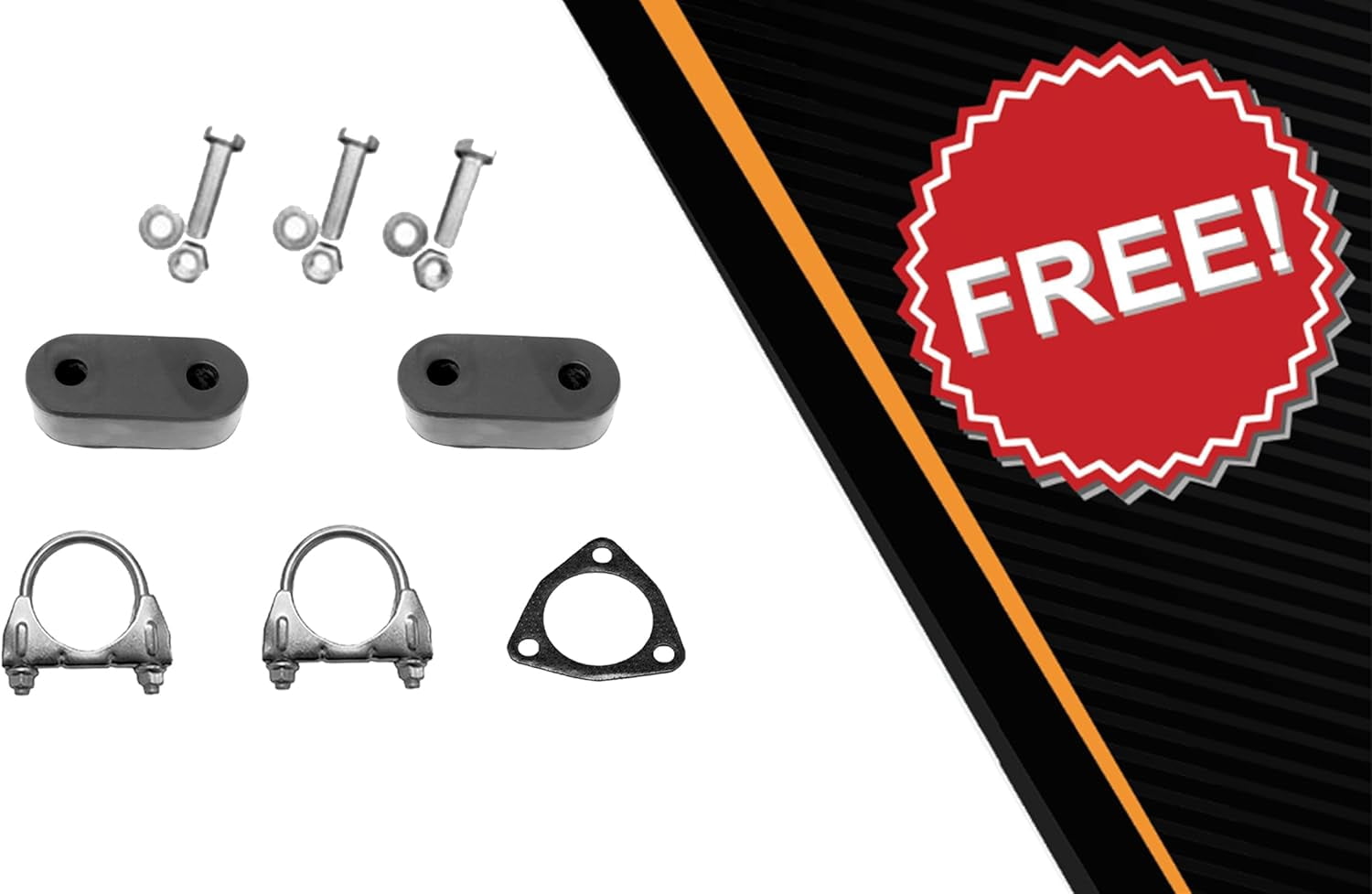 Northeastern Exhaust | Stainless Steel Resonator Pipe & Muffler Exhaust System Kit Fits 2005–2009 Chevrolet Equinox & 2006–2009 Pontiac Torrent 3.4L – Direct Fit