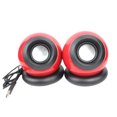 thumbnail image 4 of WEUVEB 1 Pair Usb Computer Speaker Computer Speakers Compact Red with 3.5mm Port, 4 of 8