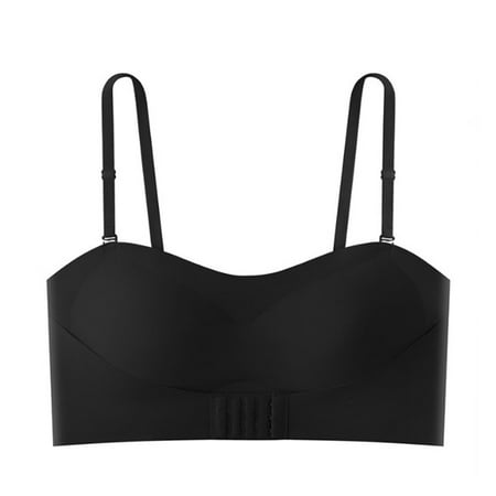 

Strapless Pushup Bras | Front Buckle Lift Bra Non-Slip Invisible Front Hook Underwear Bra | Comfortable Invisible Bras Push up Bra for Women