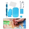 thumbnail image 1 of Herramientas y accesorios de pintura de arte de diamante, bolígrafo de punta, puntas de bolígrafo de metal, caja de almacenamiento, organizador, punto bolígrafo azul Macarena Pluma de pintura de diamante, 1 of 7