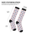 thumbnail image 2 of Lsque American Gnomes Pattern Sport Compression Socks for Men & Women 15-20 mmHg Knee High Nurse Pregnant Running Medical and Travel Athletic, 2 of 6