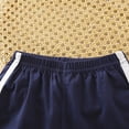 thumbnail image 5 of HCNTES Toddler Baby Boys 2 Piece Outfits Boy Summer Clothes Kids Sport T Shirts and Shorts Kid Outfit Sets For 2t 3t 4t 5t 6t 7t 8t Kids(L2-Dark Blue,12-18 Months), 5 of 6