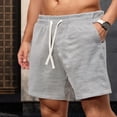 thumbnail image 2 of Men’s Textured Jogging Shorts Vintage Casual Summer Bottoms, 2 of 9