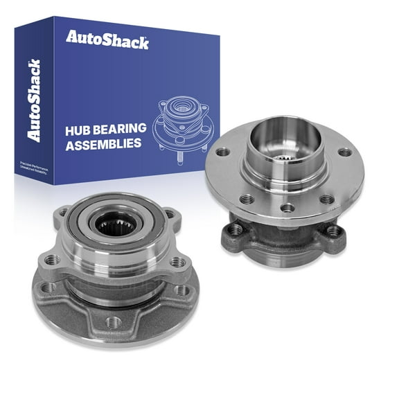 AutoShack Front Wheel Hub Bearing Assemblies with ABS Replacement for 2016-2020 Fiat 500X 2017-2025 Jeep Compass 2015-2023 Jeep Renegade 2-PC