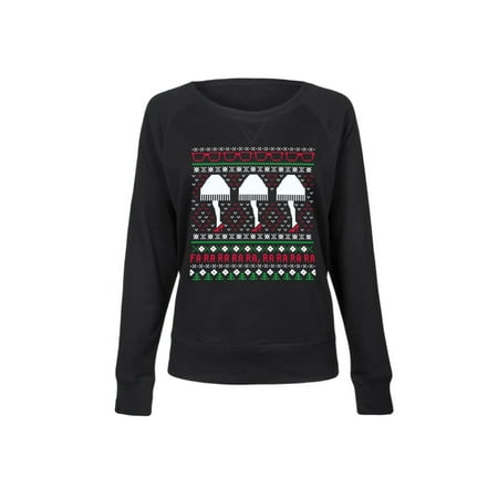 Instant Message - Christmas Story Novelty Leg Lamp Sweater-Ladies Lightweight French Terry Pullover - Walmart.com