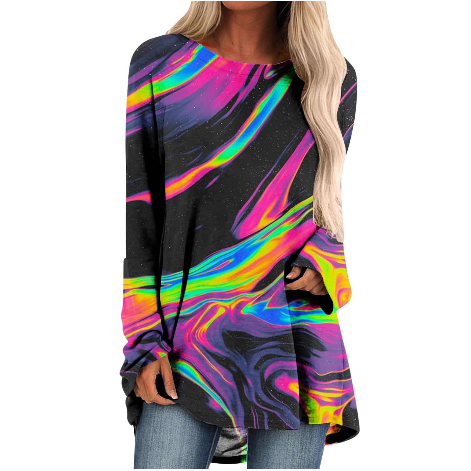 Ombre Tie Dye Plus Size Sweatshirt for Women Togo Ubuy