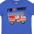 thumbnail image 4 of Inktastic I'm 3 Fire Truck 3rd Birthday Boys or Girls Toddler T-Shirt, 4 of 5