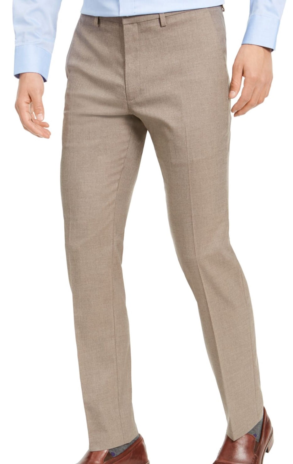 Mens Pants 36X30 Stretch Slim Fit Flat 