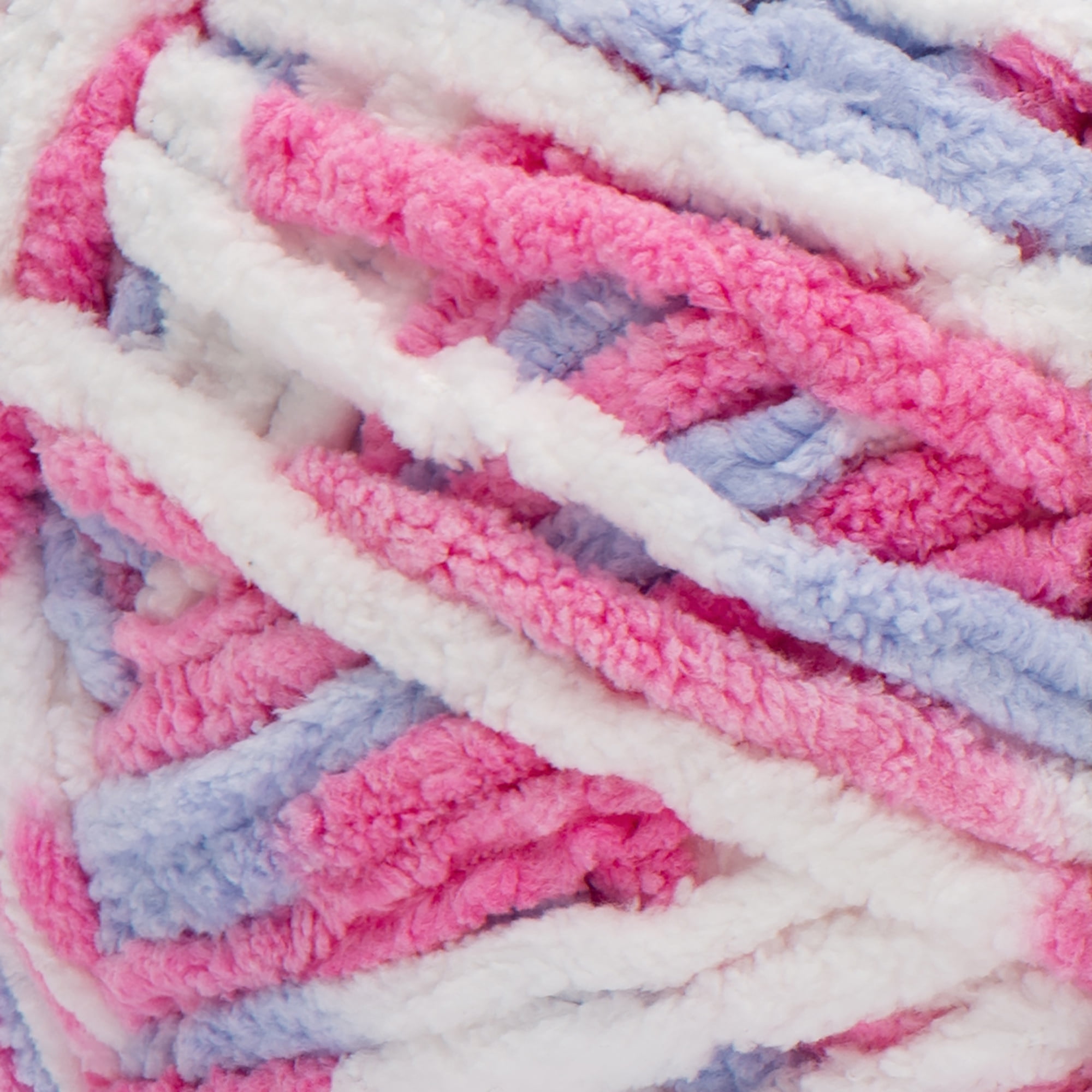 Bernat® Baby blanket™ #6 Super Bulky Polyester Yarn, Pink/blue 10.5oz/300g 220 Yards (2pk)