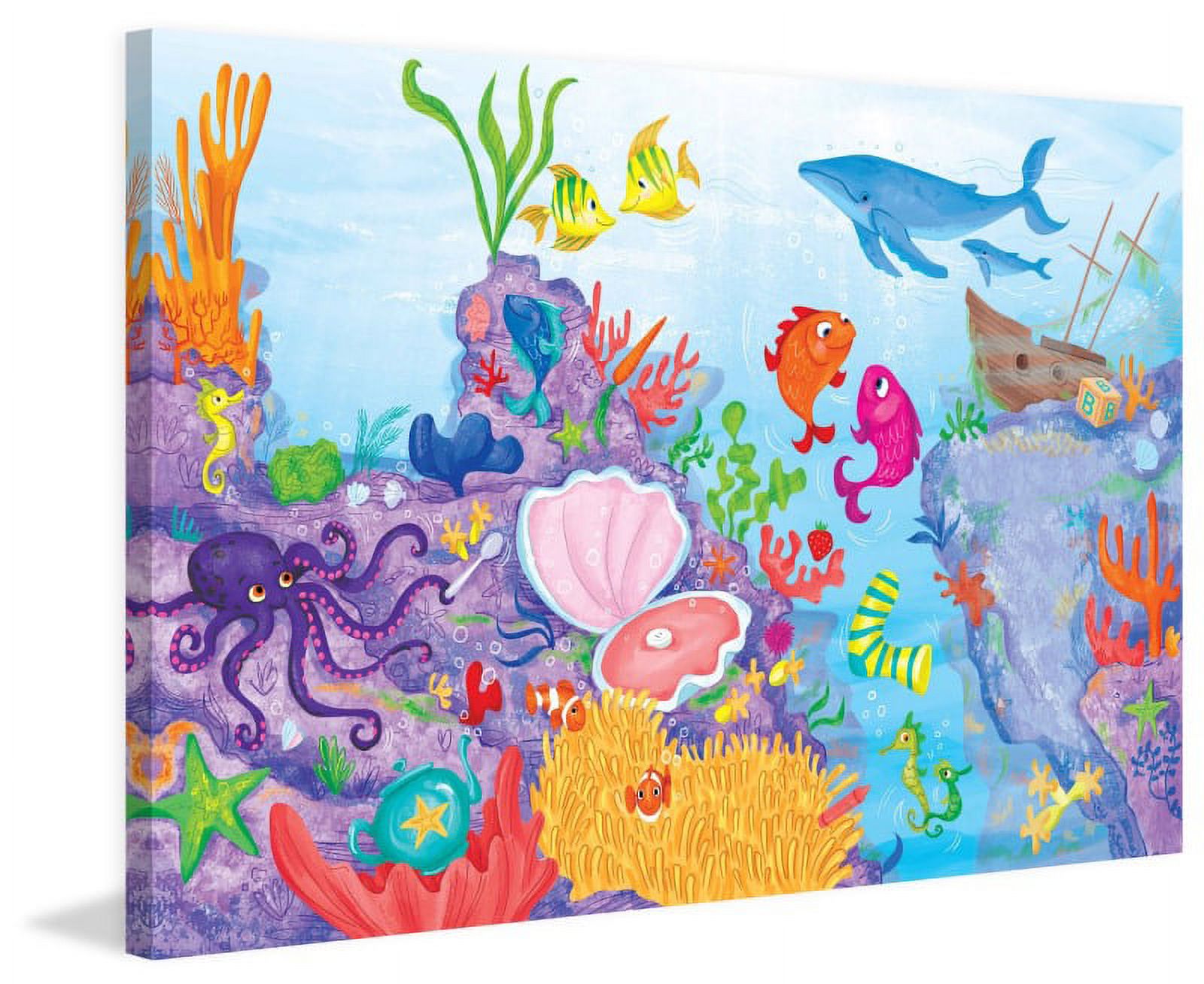 Marmont Hill "Coral Reef" by Curtis Painting Print on Canvas