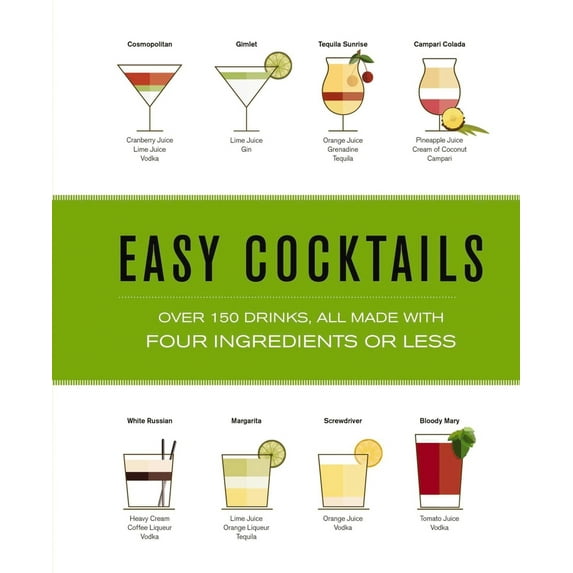 Pre-Owned Easy Cocktails: Over 150 Drinks, All Made with Four Ingredients or Less (Hardcover) 1646431014 9781646431014