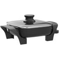 thumbnail image 4 of EG808 8” x 8" Non-stick Electric Skillet, Dishwasher Safe with Tempered Glass Vented Lid, Rapid Heat Up, 600W, Black, 4 of 8