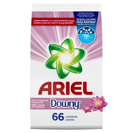 Ariel Laundry Detergent Powder with a Touch of Downy Freshness, 105 oz, 66 Loads