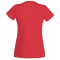 thumbnail image 2 of Camiseta casual de manga corta para mujer (Rojo brillante), 2 of 2