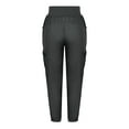 thumbnail image 6 of Womens Casual Capris Pants Straight-Leg Pant Leg Cut Women Size Polyester Pants Summer Ladies Capris Pants Style C-64 Dark Gray M, 6 of 6