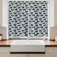 thumbnail image 2 of Ambesonne Leaf Kitchen Curtains, Brush Stroke Stripes, 55"x39", Mint Green Navy Blue, 2 of 3