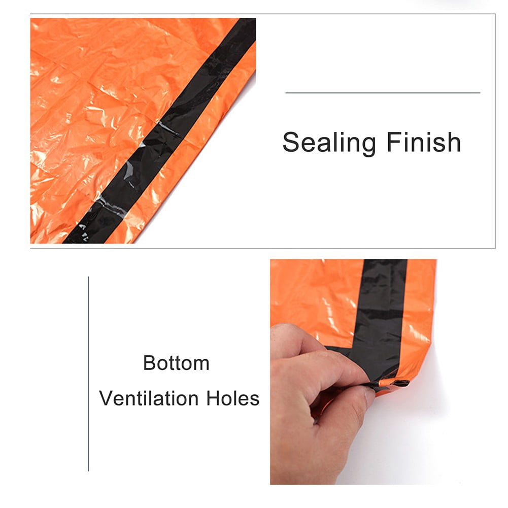 4Pcs Survival Sleeping Bag Camping Thermal Sack Blanket Waterproof Lightweight