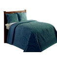 thumbnail image 3 of Better Trends 102" x 110" Bedspread For Queen Size Bed 100% Cotton Soft & Breathable Bedding Luxurious Medallion Design, Machine Washable (Teal) Rio Collection, 3 of 6