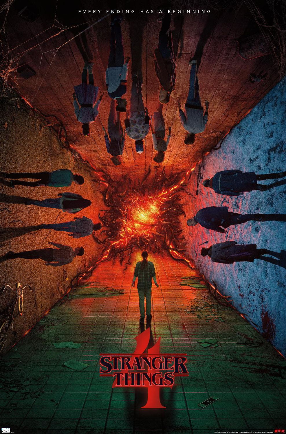 Netflix Stranger Things: Season 4 - Group Teaser One Sheet Wall Poster