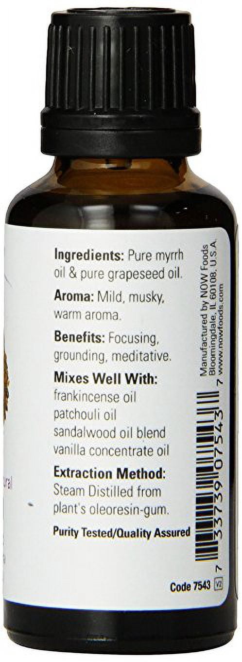 Now Foods Breath Deep 3-Pack Variety, Eucalyptus, Myrrh (20% Blend), & Rosemary Oil 1OZ Each