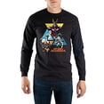 thumbnail image 3 of Mens Black My Hero Academia Anime Long Sleeve Graphic Tee Shirt-L, 3 of 5