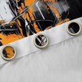 thumbnail image 4 of Homewish Orange Abstract Patchwork Blackout Curtains Set of 2 (52x84 Each),Modern Geometric Curtain, 4 of 6