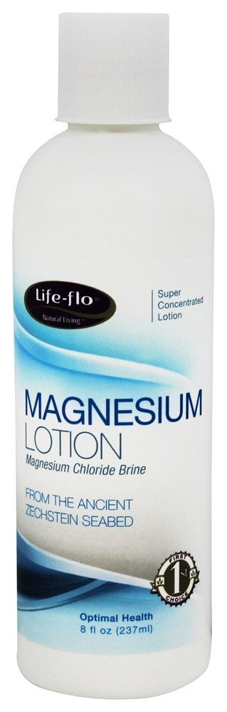 Life-flo Magnesium Lotion w/Concentrated Magnesium Chloride | Calms & Rejuvenates Muscles & Mind | Vanilla Scent (8 oz)