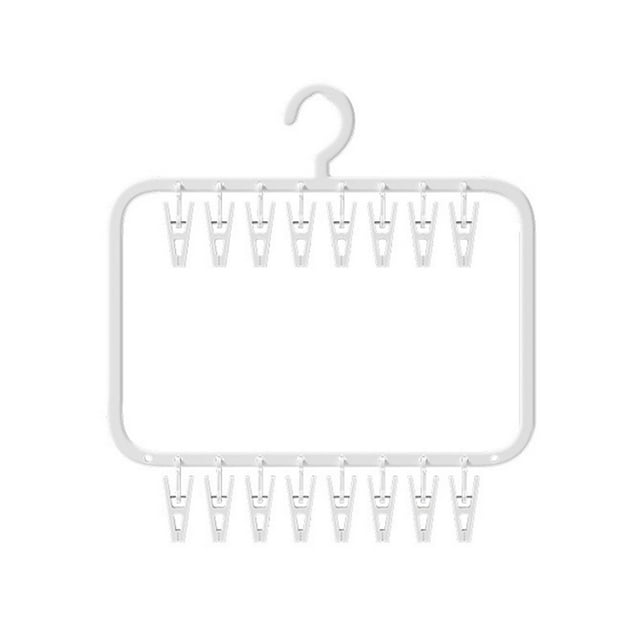 Tendedero colgante con pinzas, fácil de limpiar, organizador, ropa interior multiusos. una sola capa