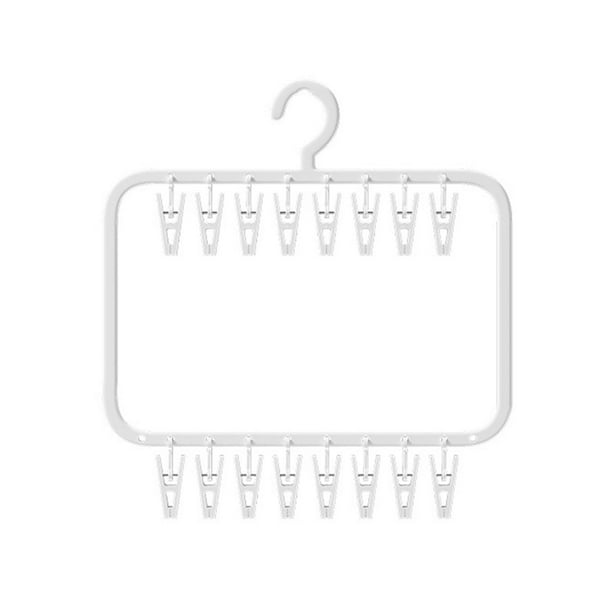 Tendedero colgante con pinzas, percha portátil para calcetines, pañales y sujetadores. una sola capa